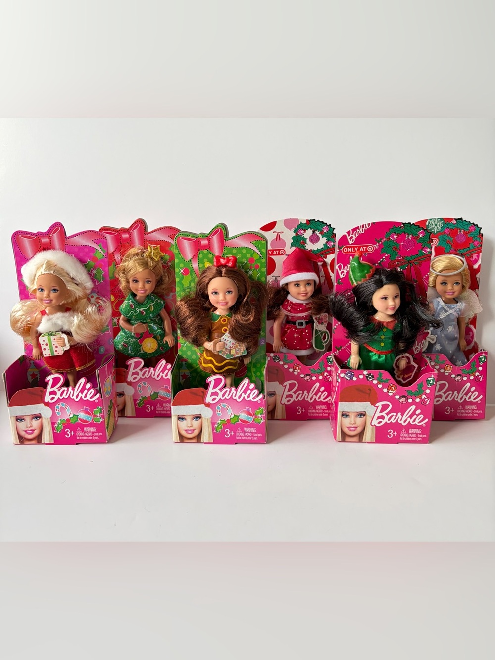 NIB Barbie Chelsea Christmas Dolls - Target Exclusive